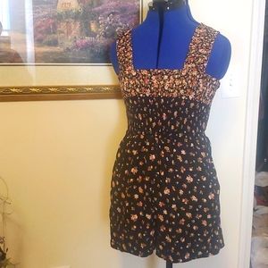 Adorable floral American eagle romper